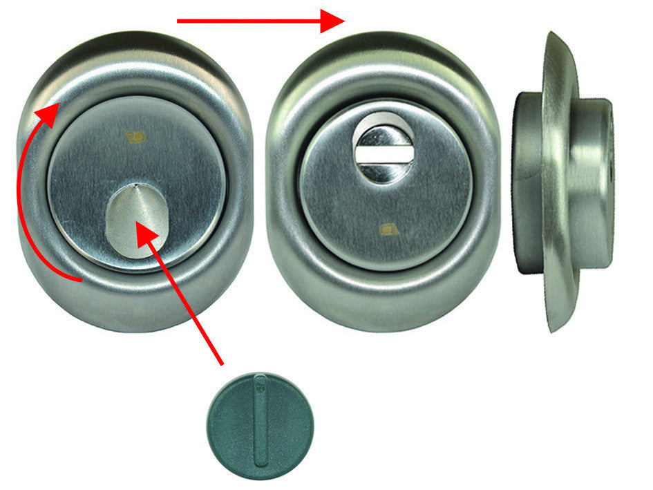 Defender magnetico mag monolito cr. satinato per cilindro europeo h 25 - mm.88x68x25h. (mrm29-20d1at) DISEC