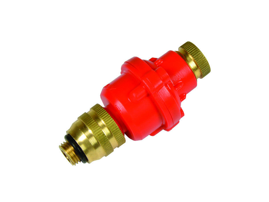 Eco-smart valve 2,5 bar rosso-imp.ottone regolat.pres.p/pompe a spalla DALDEGAN