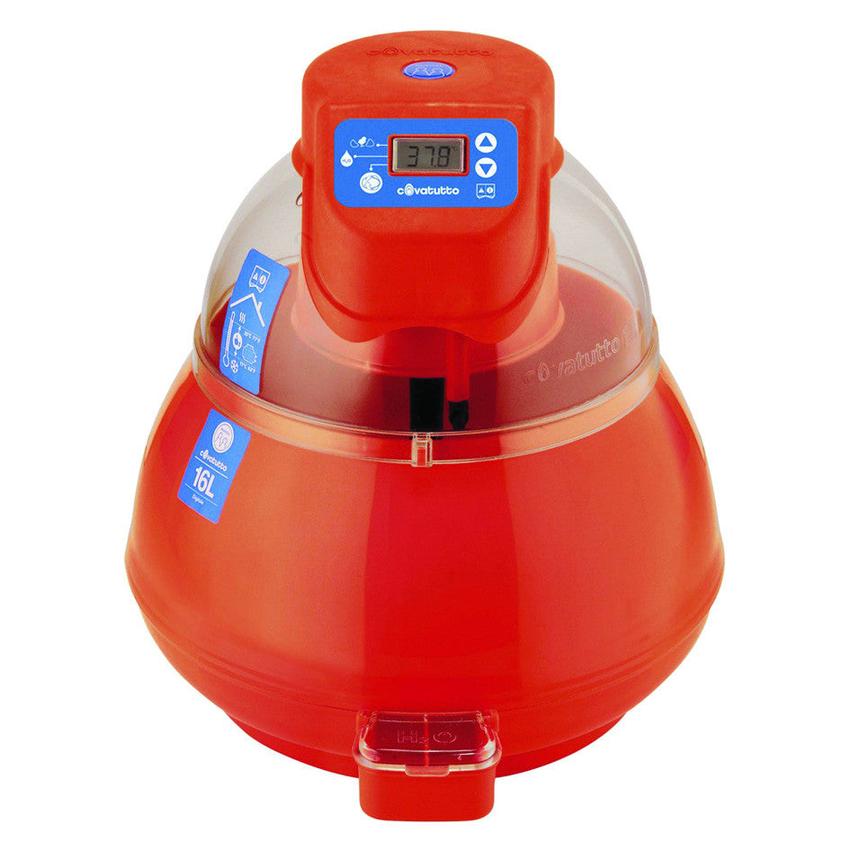 Incubatrice covatutto digitale automatica 16l pro da 16 uova -  cm.31,5x27,5x31,5h. (16l pro) NOVITAL