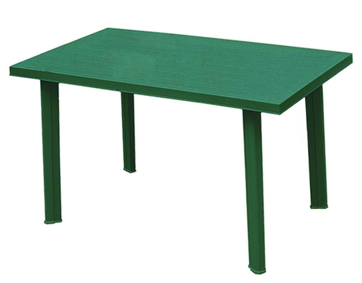 Tavolo da giardino velo verde cm.125x76x72h. - cm.126x76x72h. - peso kg.8,8