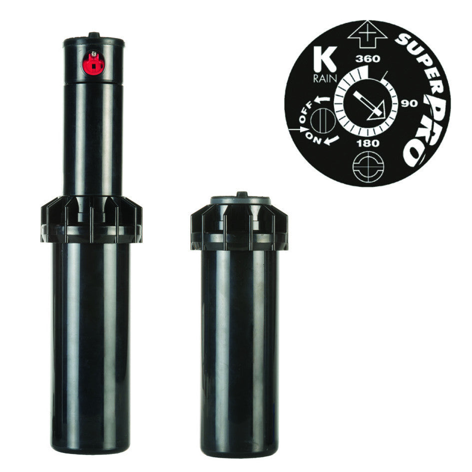 Irrigatore pop-up k-rain super pro dinamico da 3/4 s075 ugello 2,5 - attacco 3/4, alzo cm. 10