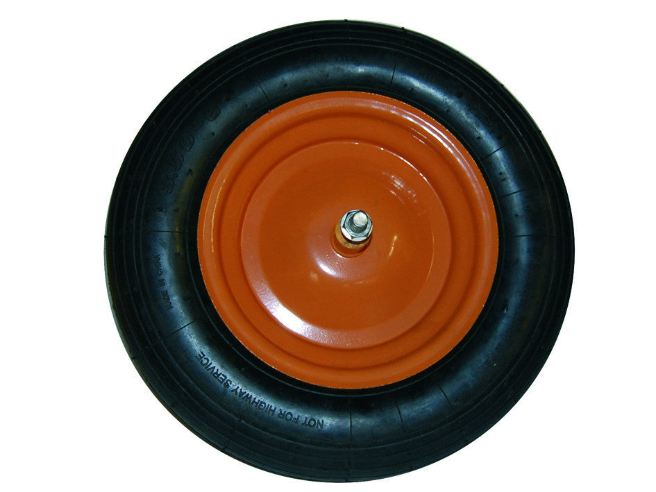 Ruota pneumatica per carriole comuni perno mm.12x170 - perno mm.12x170, interasse mm.110 ALTE