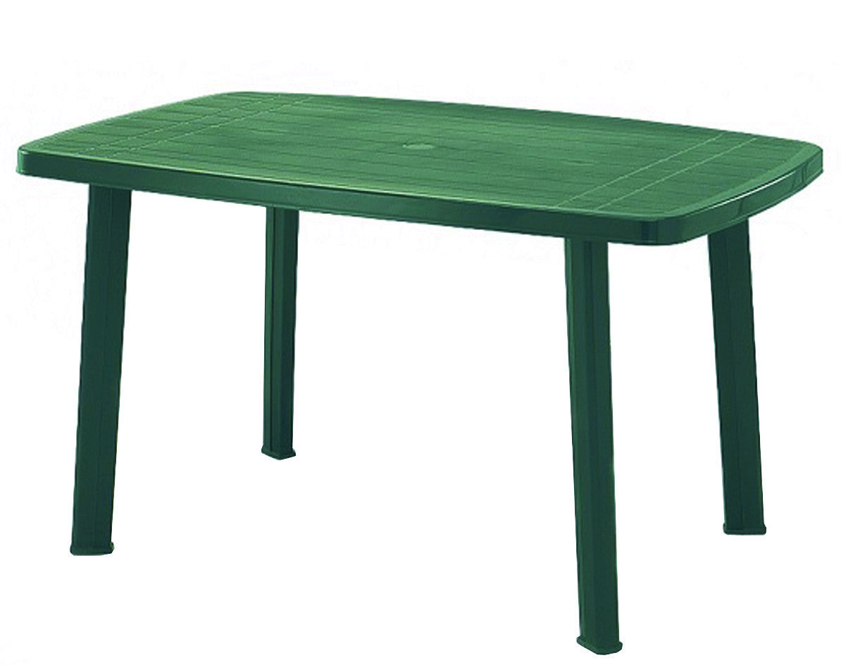Tavolo da giardino faro verde cm.135x82x72h. - cm.137x85x72h. - peso kg.9,5