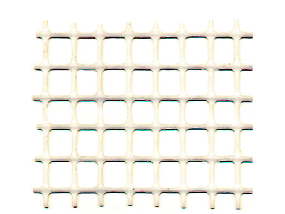 Rete in plastica quadra bianca mm.10x10 - maglia mm.10x10 - altezza cm.100 T-REX