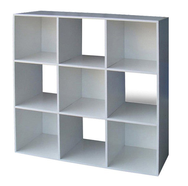 Libreria mod.cubo 9 bianco cm.91x91