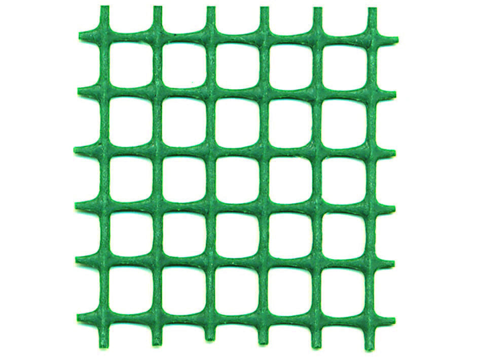 Rete in plastica quadra verde mm.10x10 - maglia mm.10x10 altezza cm.100 T-REX