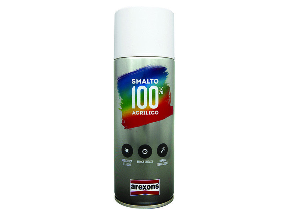 Smalto 100% acrilico bianco elettrodomestico spray - ml.400 bianco elettrodomestico (3700) AREXONS