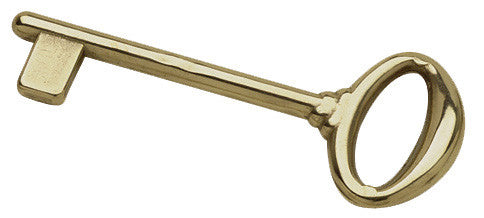 Chiave classica ottone lucido per porte BENINI