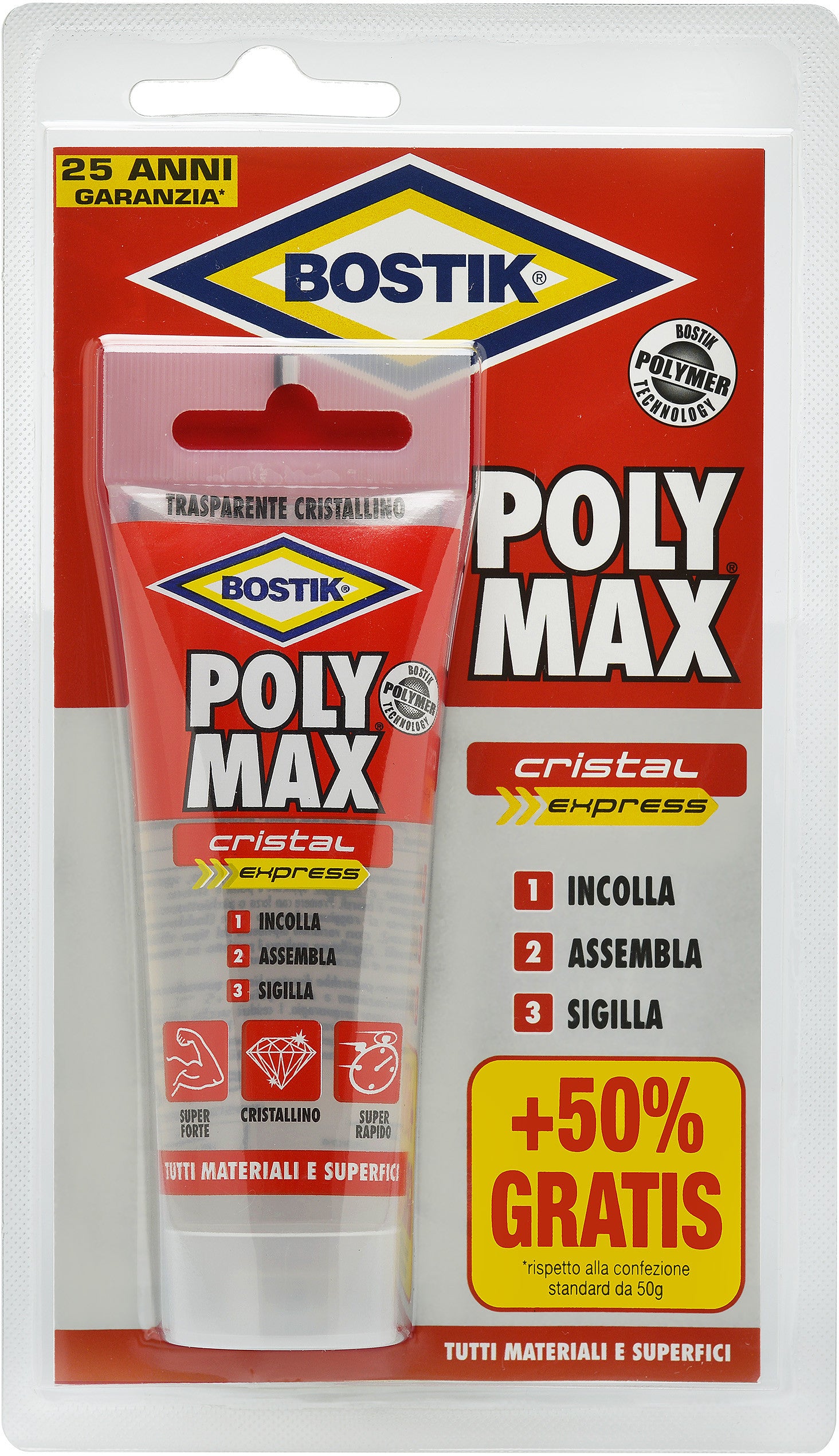 Bostik polymax original cristal gr.75