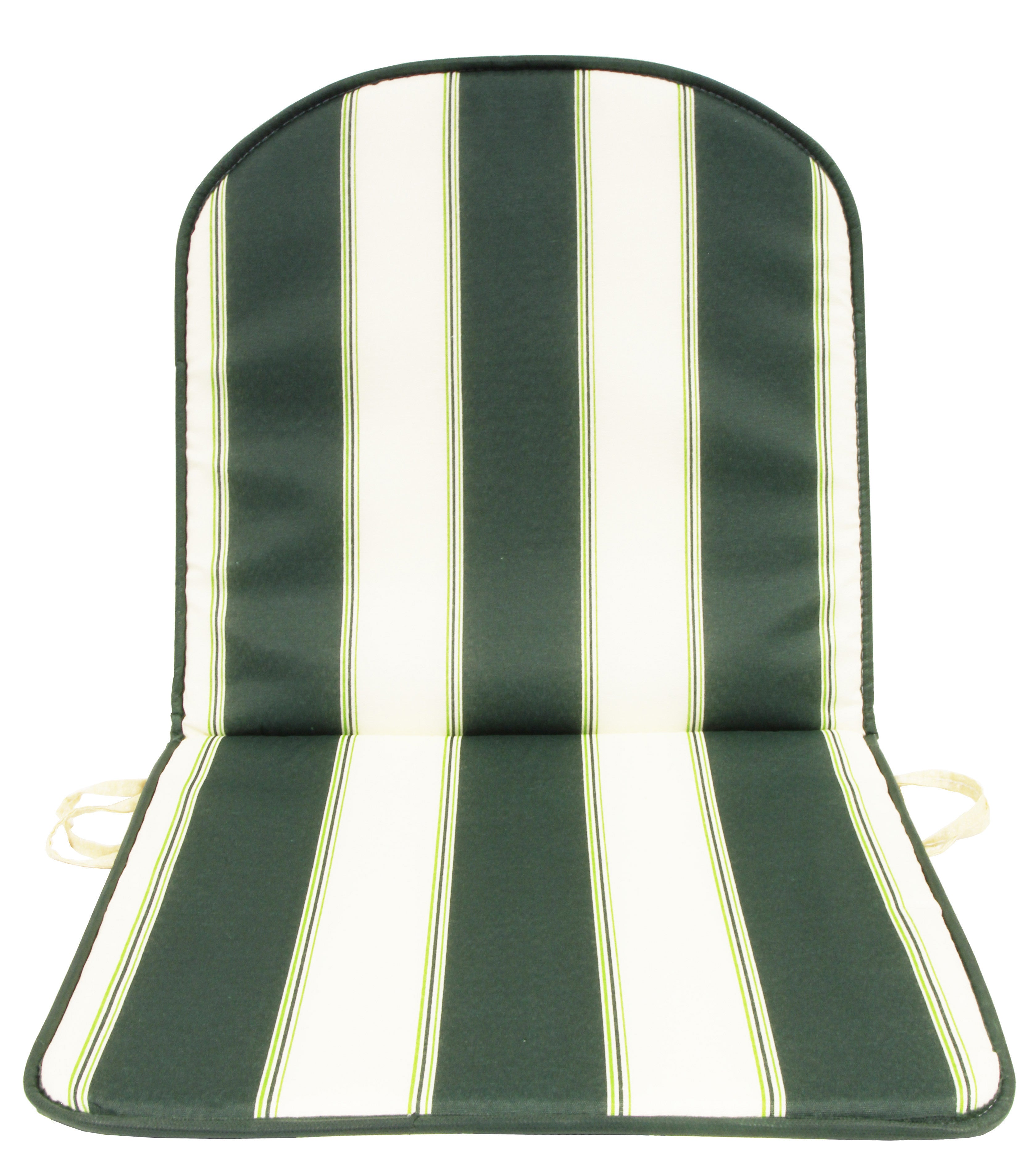 Cuscino schienale basso double rigato verde GEMITEX
