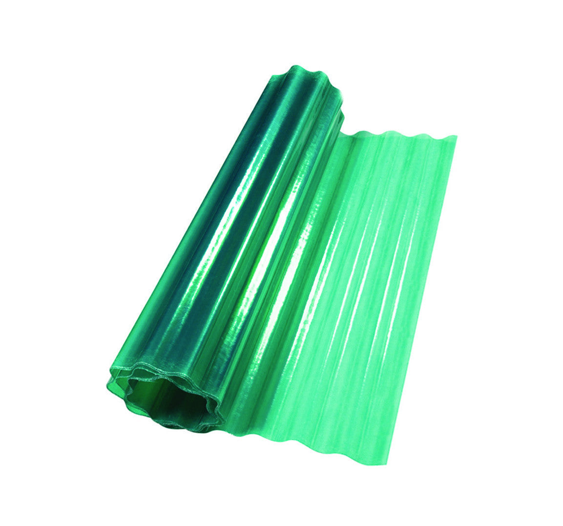 Laminato plastico ondulato verde