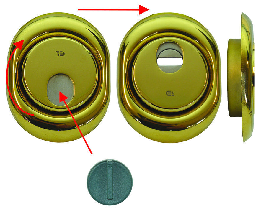 Defender magnetico mag monolito ottone pvd per cilindro europeo h 18 - mm.88x68x18h. (mrm29b-20d1a2) DISEC