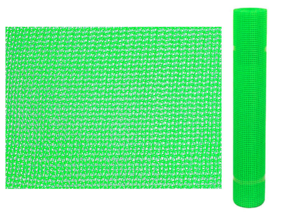 Rete per ponteggi verde in plastica con asole - mt.1,80h. in rotoli da mt.25 (mq.45) T-REX