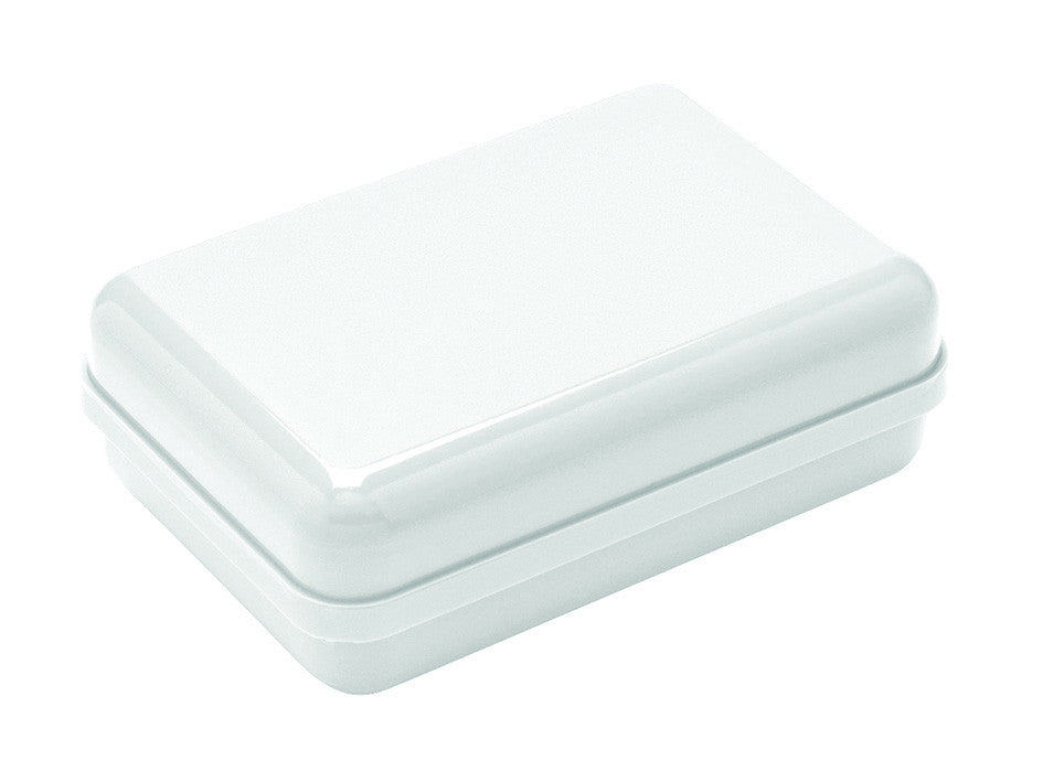 Portasapone da viaggio in plastica bianco - cm.10,5x6,5x4h. blister pz.1 ELIPLAST