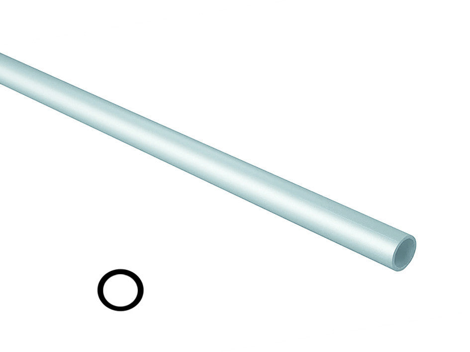 Profilo tubo tondo in alluminio argento mt.2