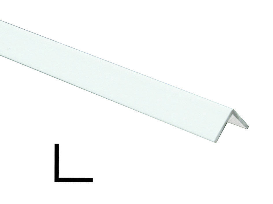 Profilo angoli uguali in alluminio bianchi mt.2