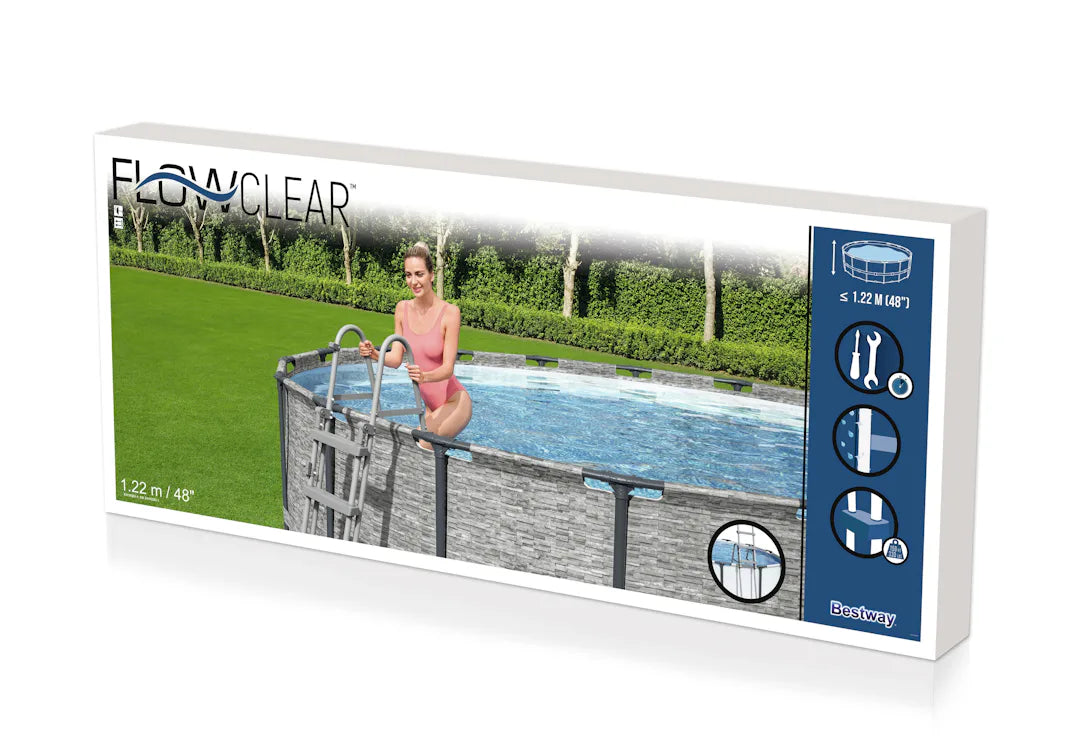 Scala di sicurezza per piscine - senza piattaforma - (Mod. 58331/58332)