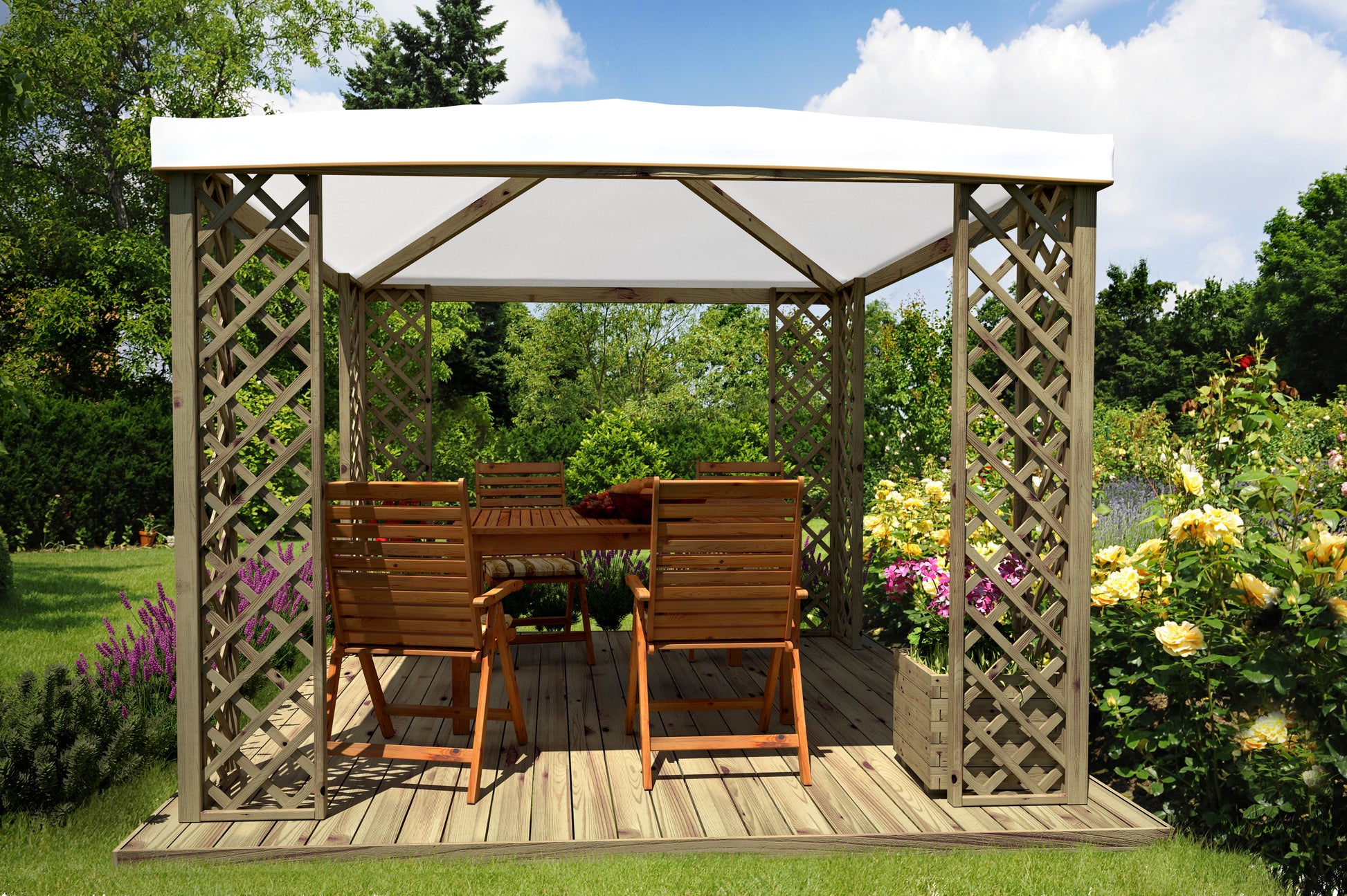 Gazebo - Fox JT40 Pocket - 300x300 cm - copertura pvc