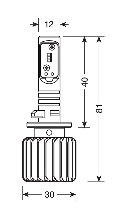 10/30V Halo Led Serie 1 - (H1) - 12W - P14,5s - 1 pz
