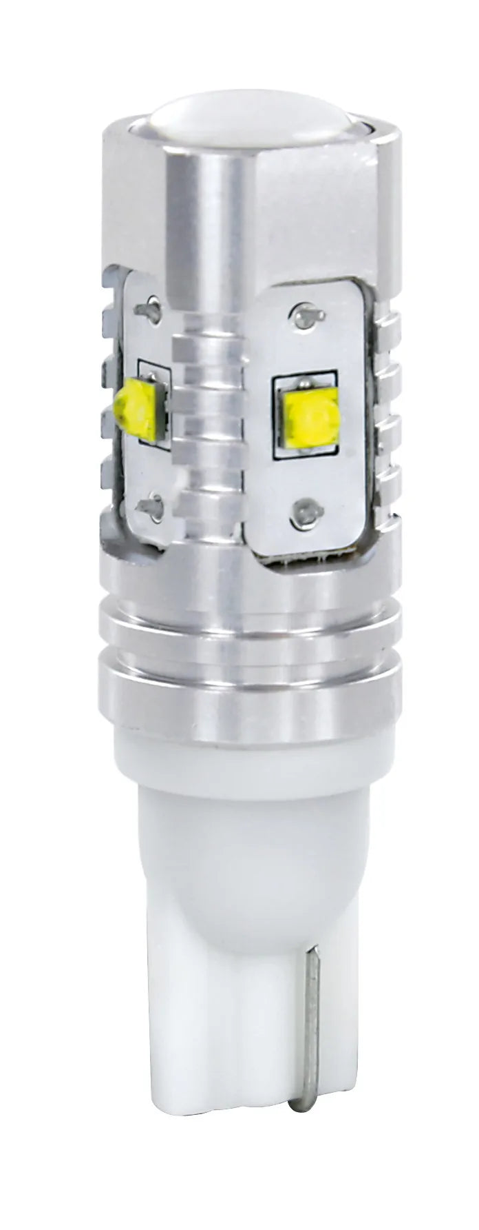 10/30V Mega-Led 45 - 5 SMD x 9 chips - (T10) - W2,1x9,5d su fondo bianco, vista 2