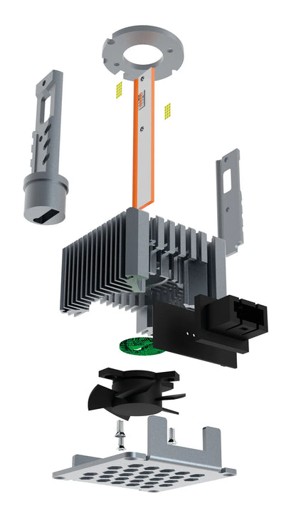 Disegno tecnico quotato di 12-24V Lampade a Led per conversione fari Xenon - (D1S-D1R), con le misure