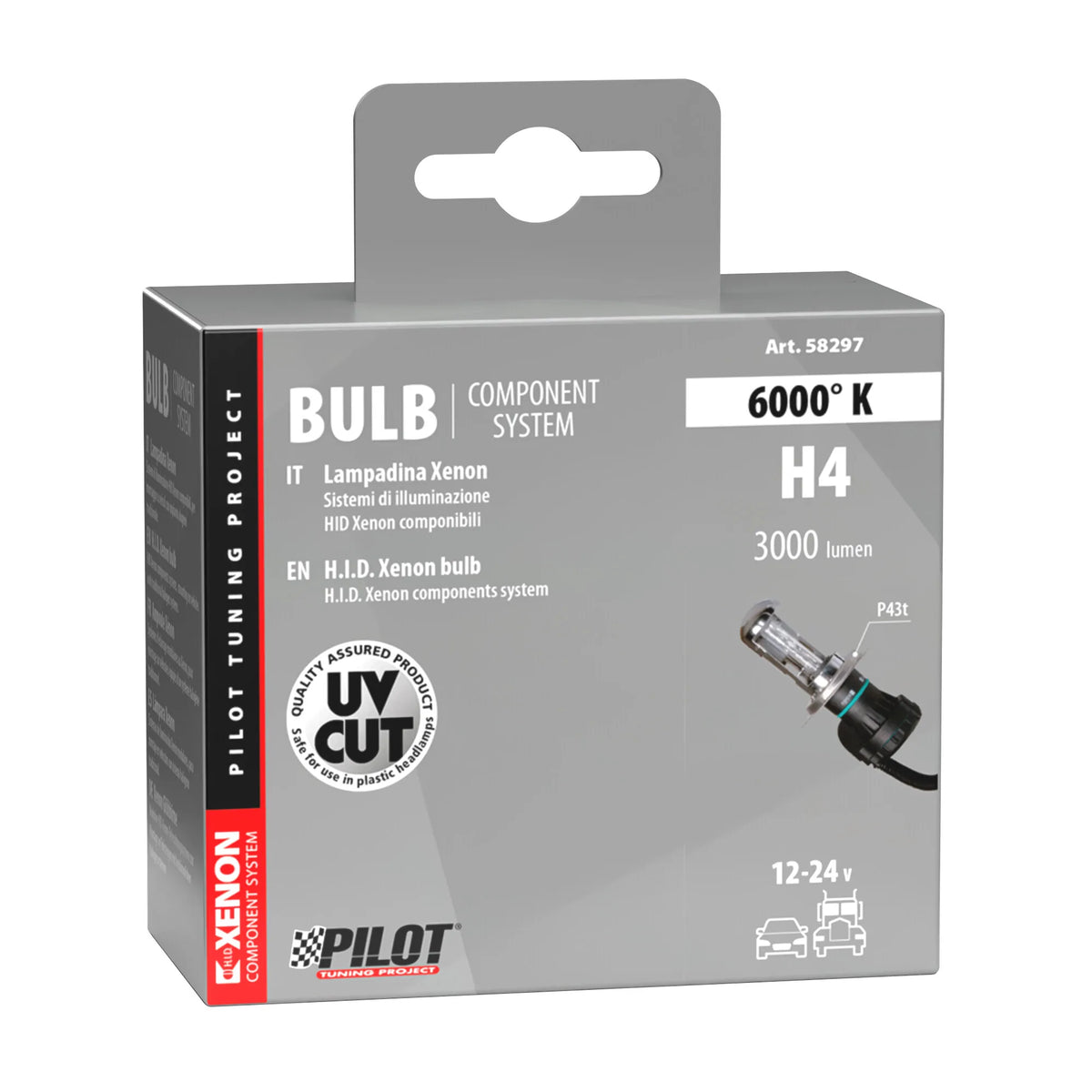 La confezione di 12/24V Lampadina HID Xenon, vista 2