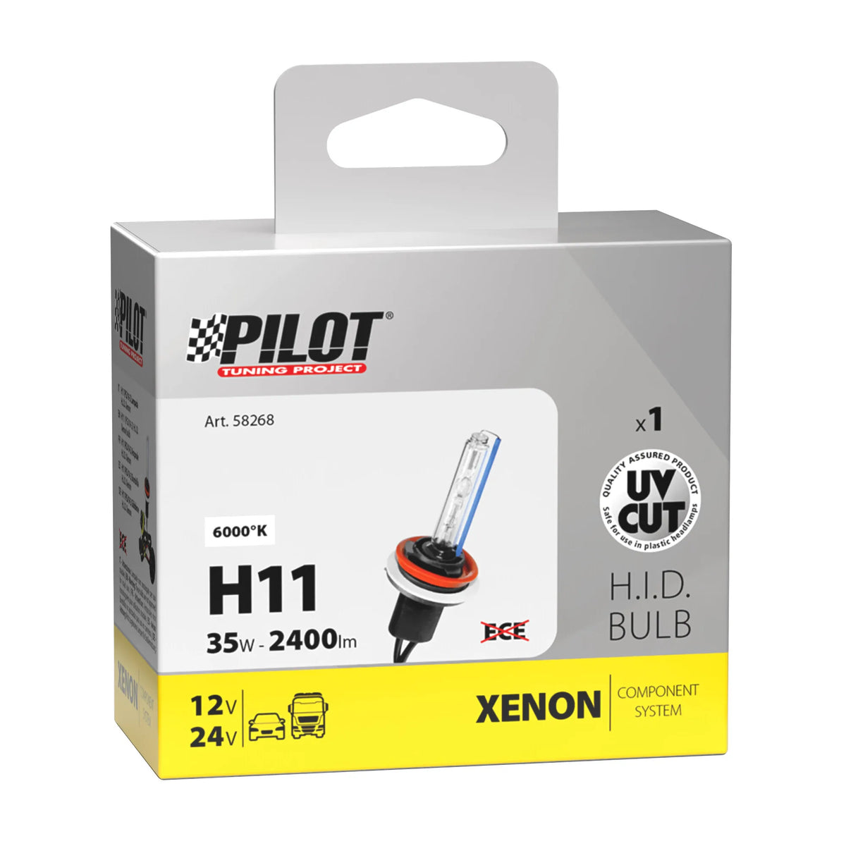 La confezione di 12/24V Lampadina HID Xenon