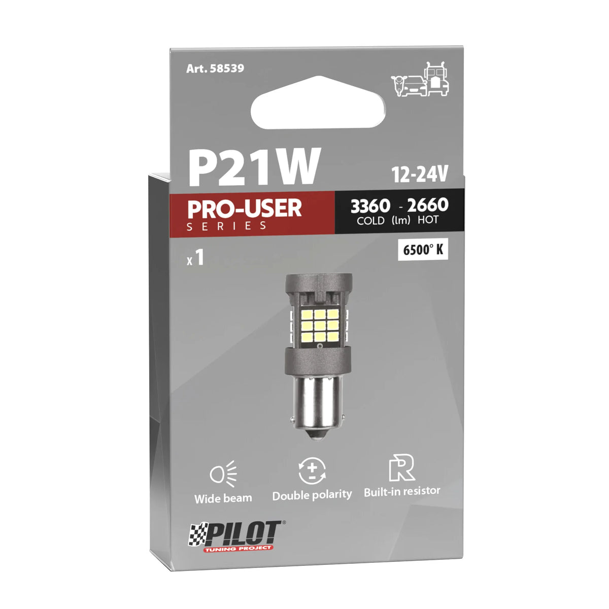 La confezione di 12/24V Pro-User Series - (P21W) - BA15s - 1 pz - Scatola
