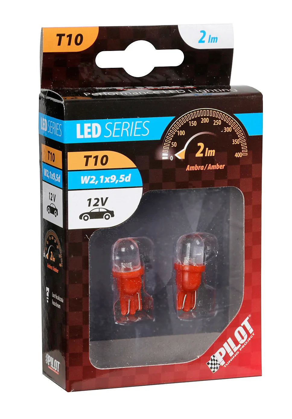 La confezione di 12V Colour-Led, lampada 1 Led - (T10) - W2,1x9,5d - 2 pz, vista 3