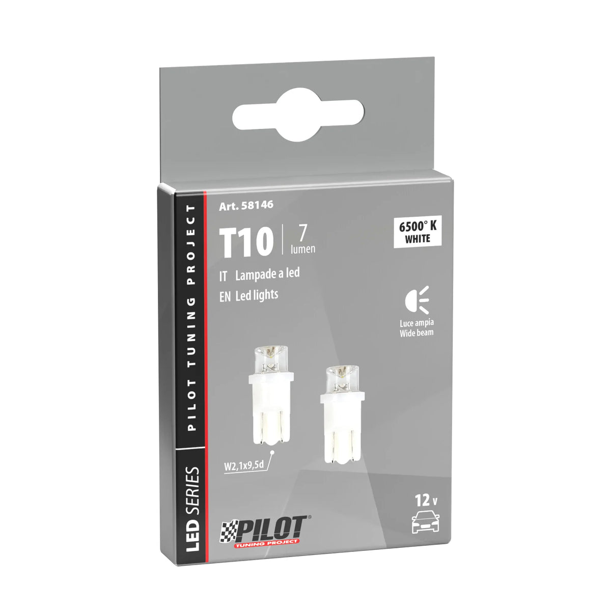 La confezione di 12V Colour-Led Wide, lampada 1 Led - (T10) - W2,1x9,5d - 2, vista 2