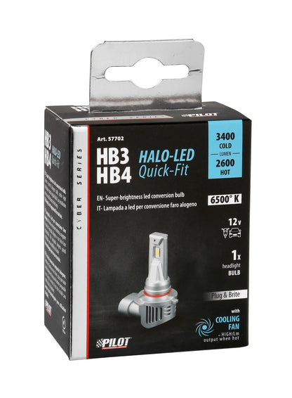 La confezione di 12V Halo Led Cyber Series Quick-Fit - (HB3-HB4) - 36W