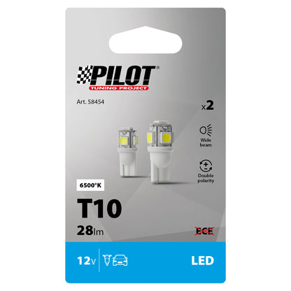 La confezione di 12V Hyper-Led 15 - 5 SMD x 3 chips - (T10) - W2,1x9,5d - 2