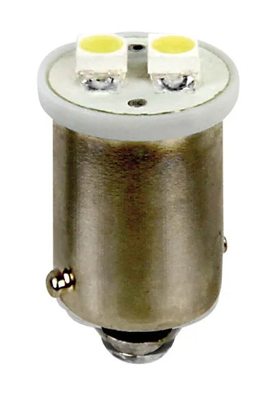 12V Hyper-Led 6 - 2 SMD x 3 chips - BA9s - 2 pz su fondo bianco