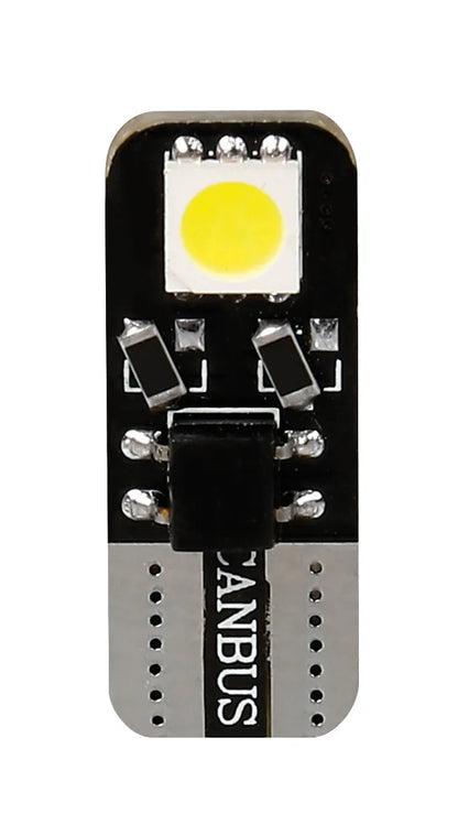 12V Hyper-Led 6 - 2 SMD x 3 chips - (T10) - Bifocus su fondo bianco