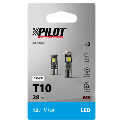 La confezione di 12V Hyper-Led 9 - 3 SMD x 3 chips - (T10) - Trifocus