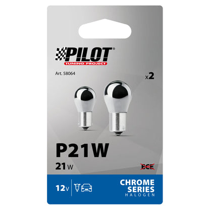 La confezione di 12V Lampada 1 filamento - (P21W) - 21W - BA15s - 2 pz