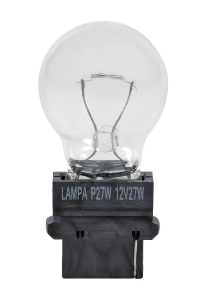 12V Lampada 1 filamento - P27W - 27W su fondo bianco