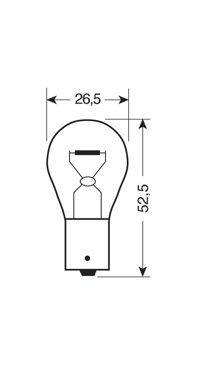 12V Lampada 1 filamento - (PY21W) - 21W - BAU15s - 2 pz