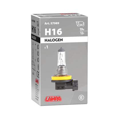 La confezione di 12V Lampada alogena - H16 - 19W - PGJ19-3 - 1 pz quantità:, vista 2