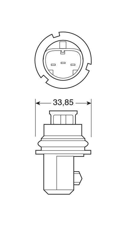 12V Lampada alogena - HB1 9004 - 65/45W - P29t - 1 pz, vista 2