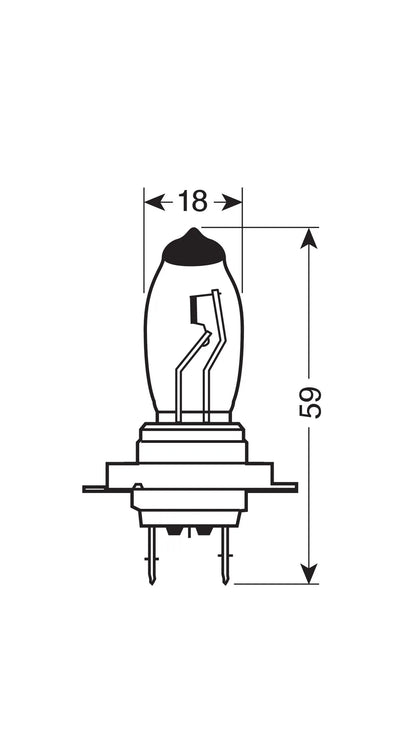 12V Lampada alogena Xenium Race - H7 - 55W - PX26d - 2 pz