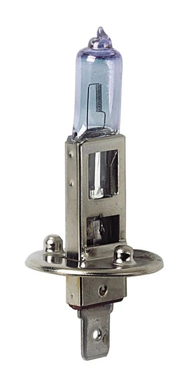 12V Lampada alogena Xenon - H1 - 55W - P14,5s - 2 pz su fondo bianco