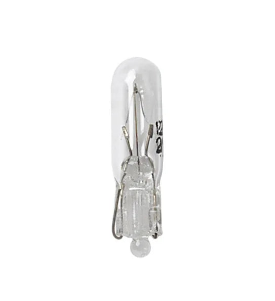 12V Lampada con zoccolo vetro - T5 - 2W su fondo bianco