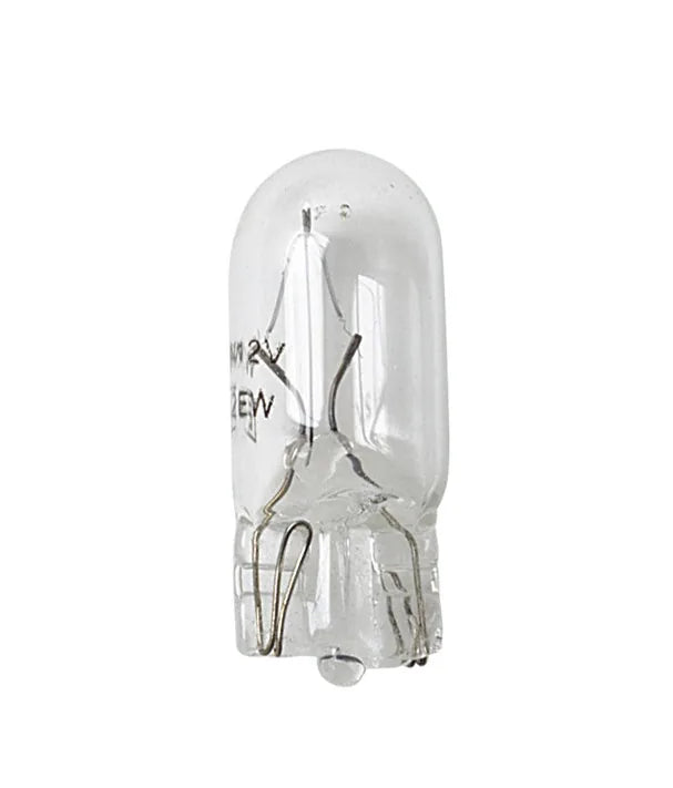 12V Lampada con zoccolo vetro - W3W - 3W - W2,1x9,5d su fondo bianco