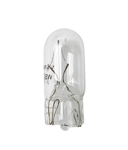12V Lampada con zoccolo vetro - W3W - 3W - W2,1x9,5d su fondo bianco