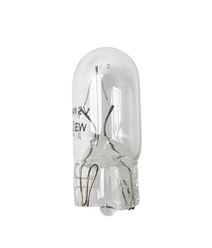 12V Lampada con zoccolo vetro - W3W - 3W - W2,1x9,5d su fondo bianco, vista 2