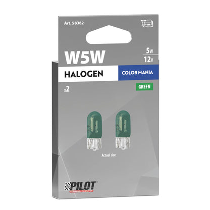 La confezione di 12V Lampada con zoccolo vetro - (W5W) - 5W - W2,1x9,5d - 2, vista 2