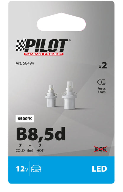 La confezione di 12V Lampada cruscotto 1 Led - B8,5d - 2 pz, vista 3