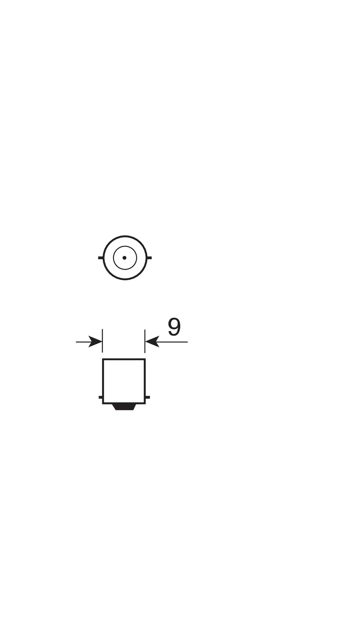12V Lampada micro - T4W - 4W - BA9s - 2 pz, vista 2