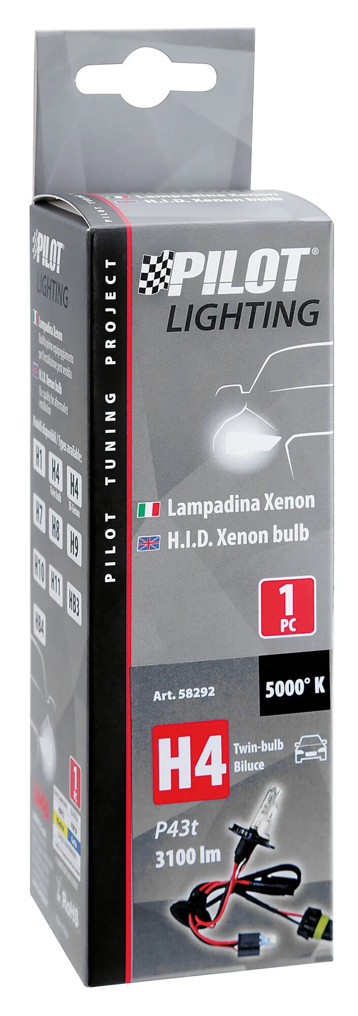 La confezione di 12V Lampadina HID Xenon, vista 2